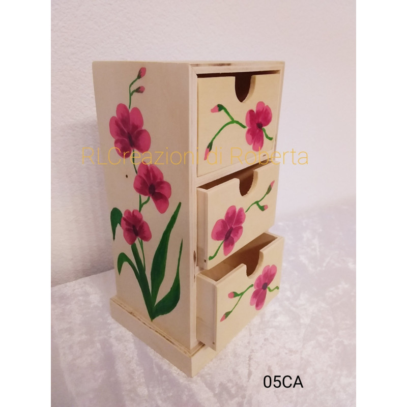 Mini cassettiera 'Orchidea'